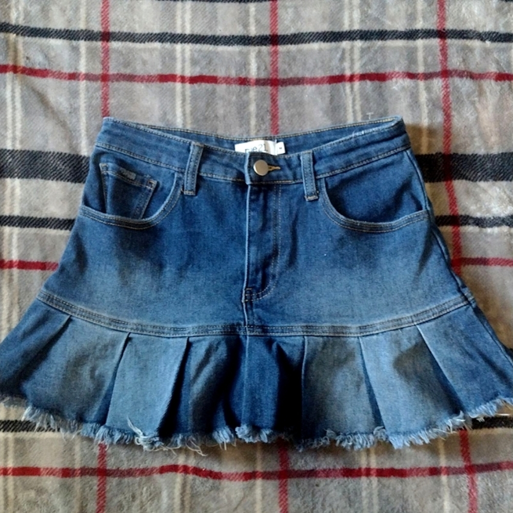 Womens Jean Mini Skirt